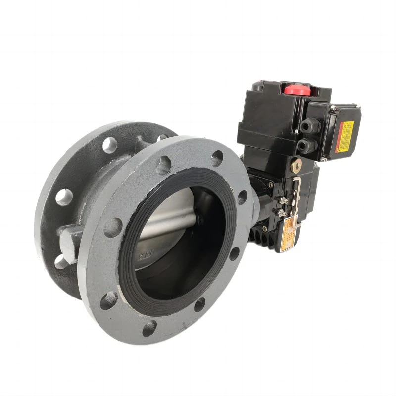 Precision small electric flange butterfly valve show Precision small electric flange butterfly valve show