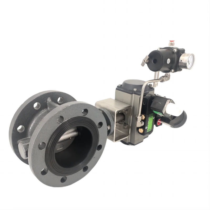 Pneumatic cast steel flange butterfly valve show Pneumatic cast steel flange butterfly valve show