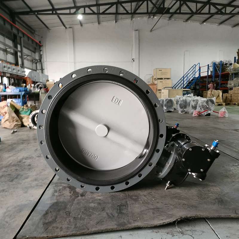  Large diameter turbine flange butterfly valve